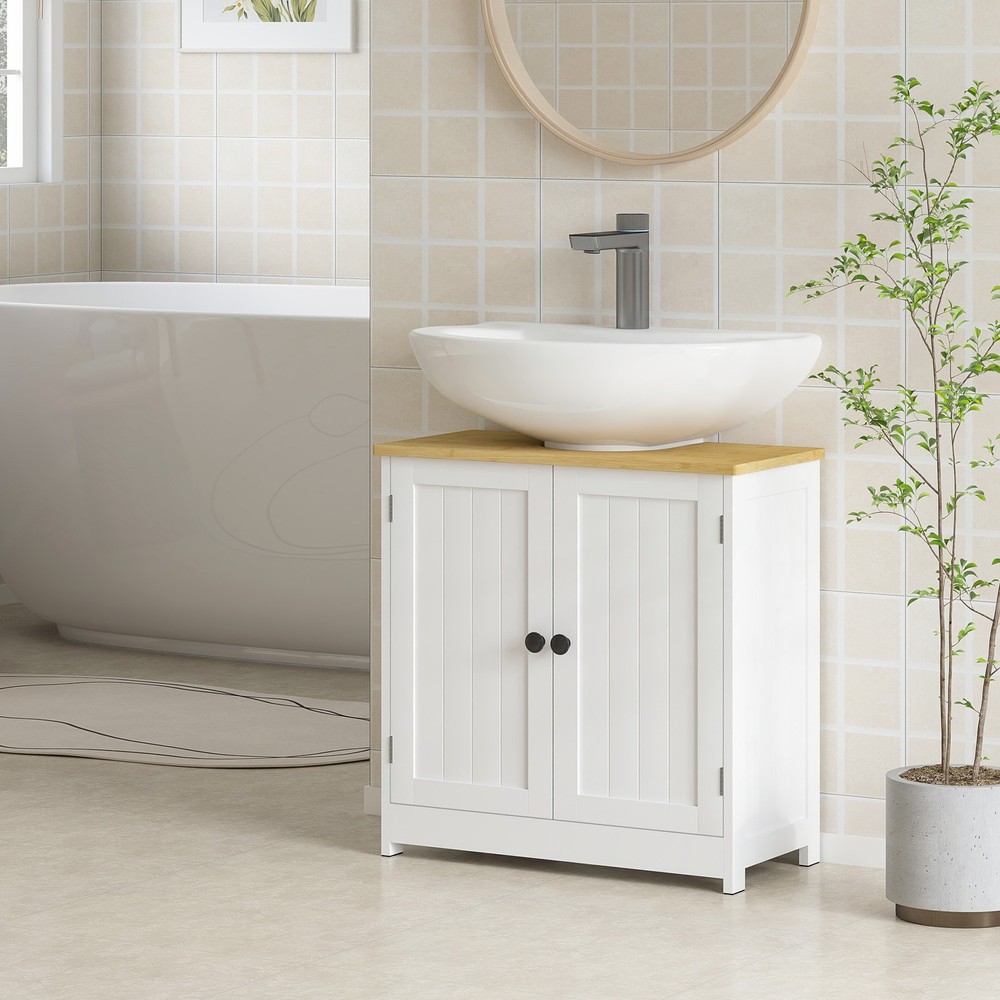 Bathroom Vanity, Under Sink Cabinet, White
