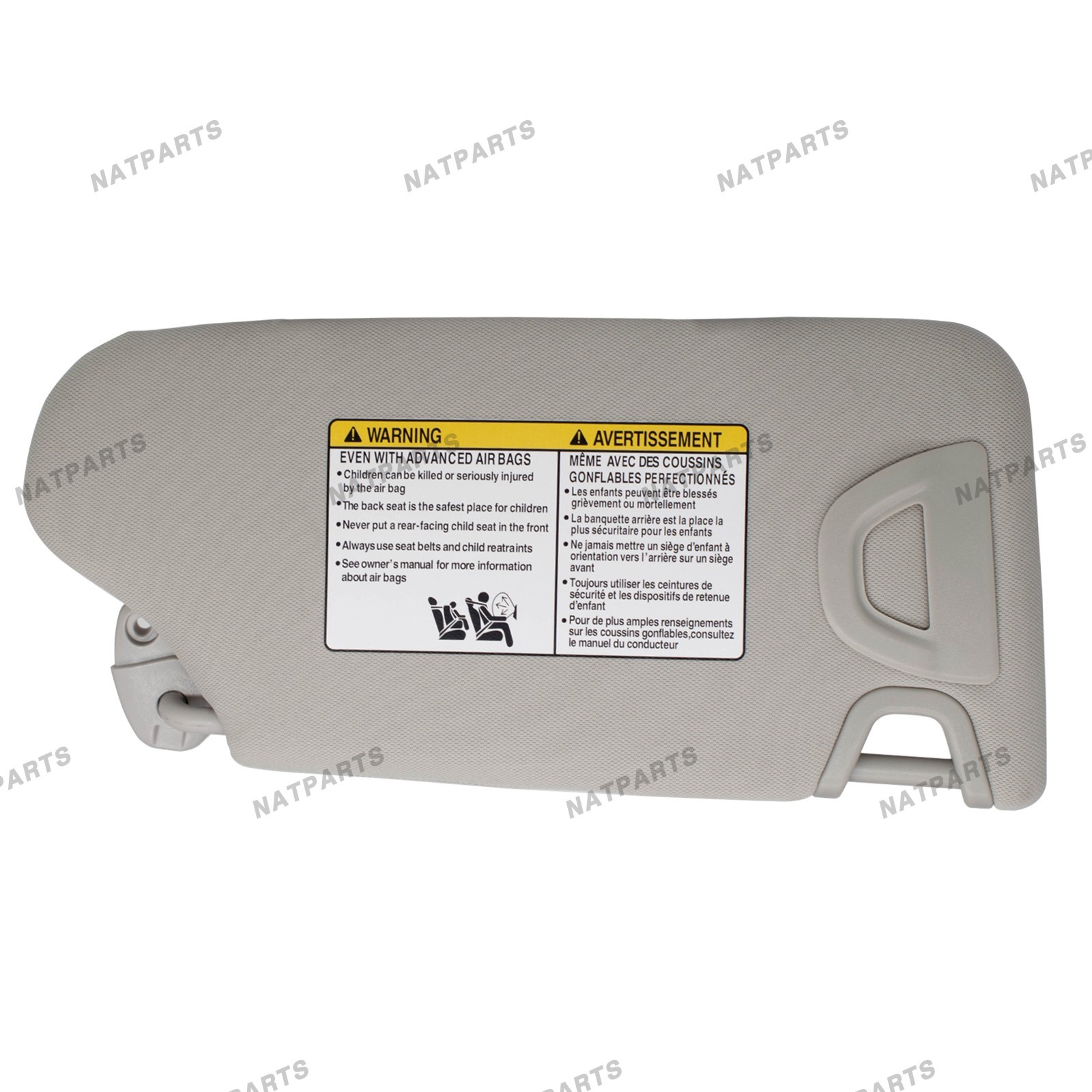 Left Driver Side Sun Visor W/ Light For 2013-2018 Nissan Altima 96401-3TA2A