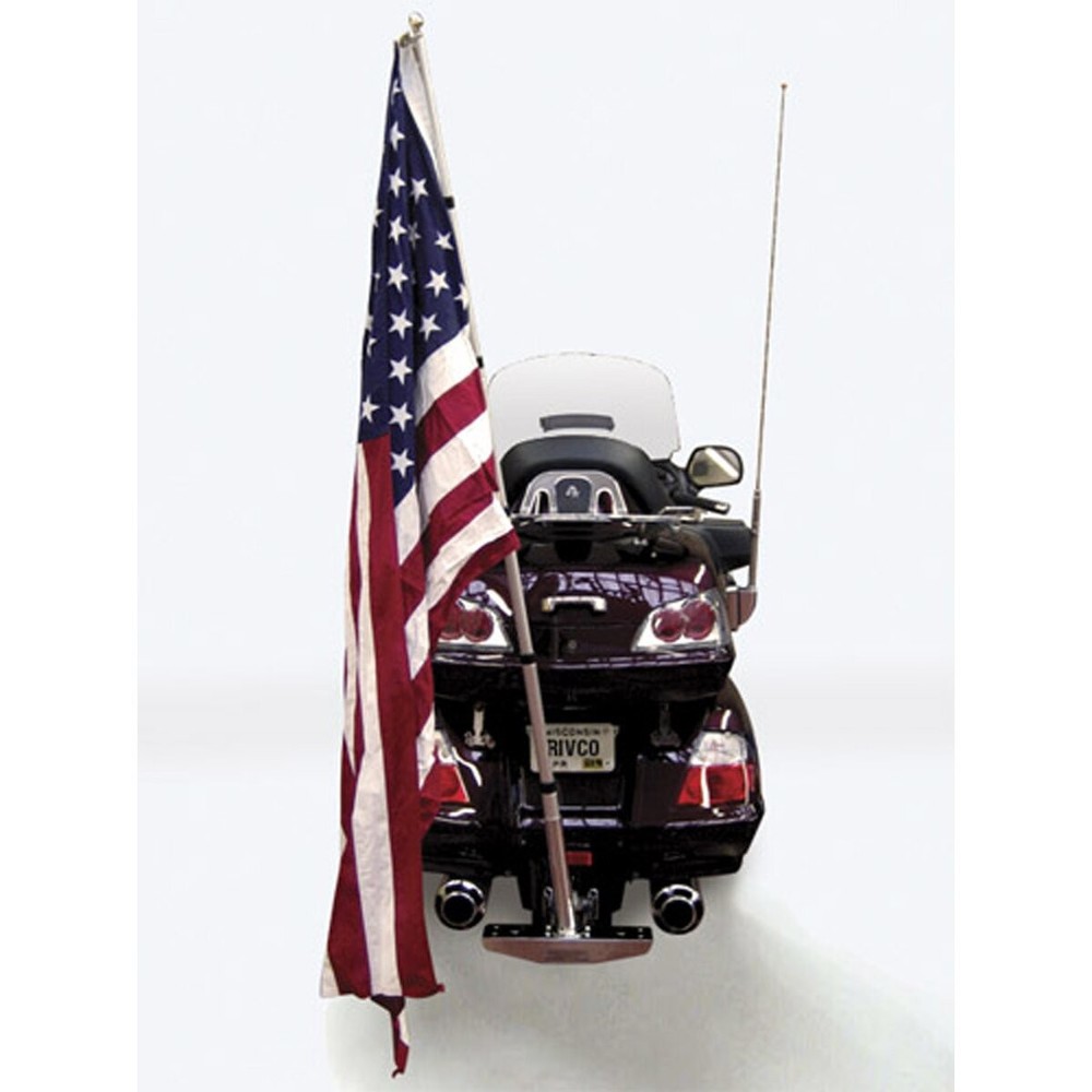 Rivco Silver Anodized Telescoping Parade Flag Pole - PFPOLE