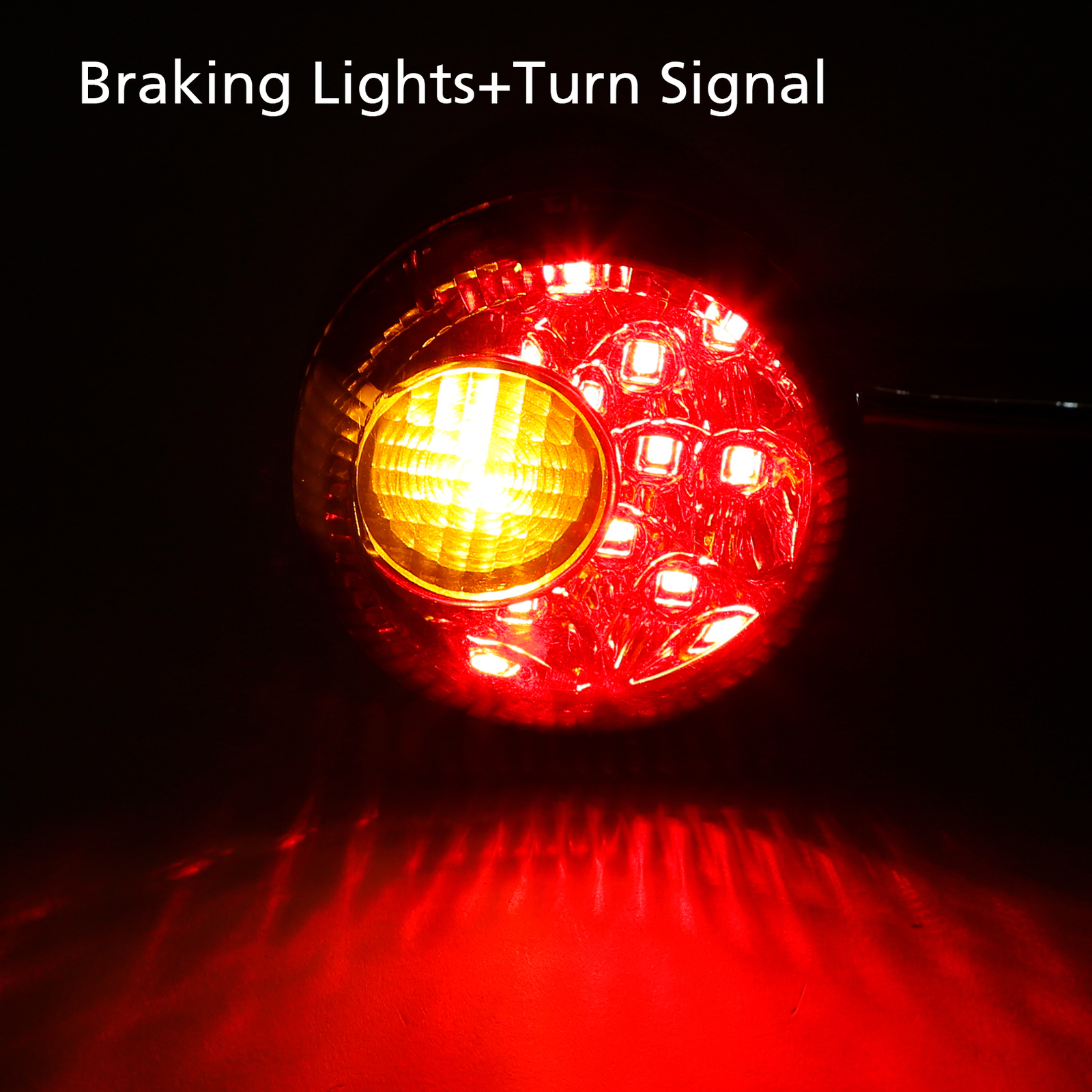 Amber Rear Turn Signals LED Light Fit For Harley Sportster XL 883 XL1200 92-22