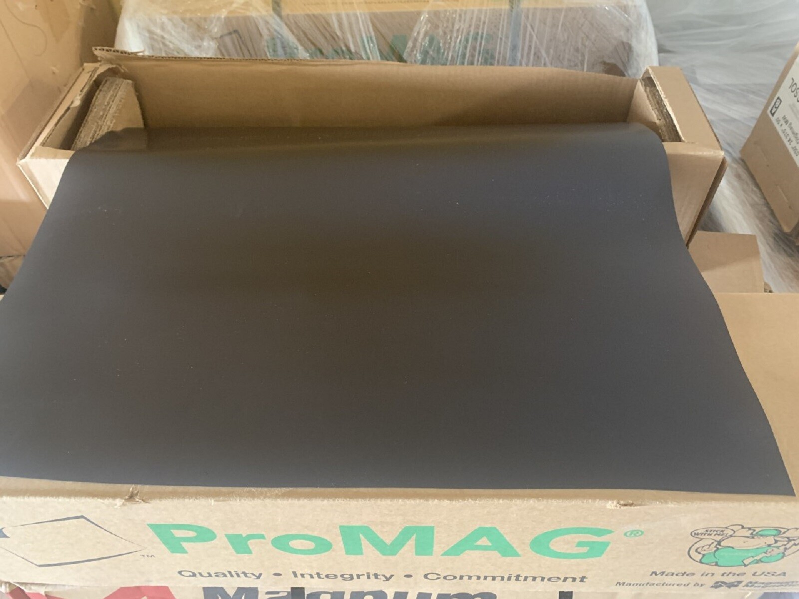 1 BLANK MAGNETIC SHEET - BEST CAR MAGNET ROLL 12" X 50 FT - 30 MIL Black Black