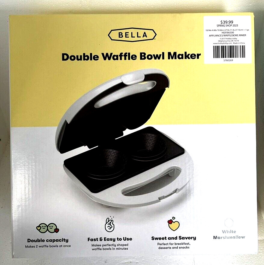 Double Waffle Bowl Maker