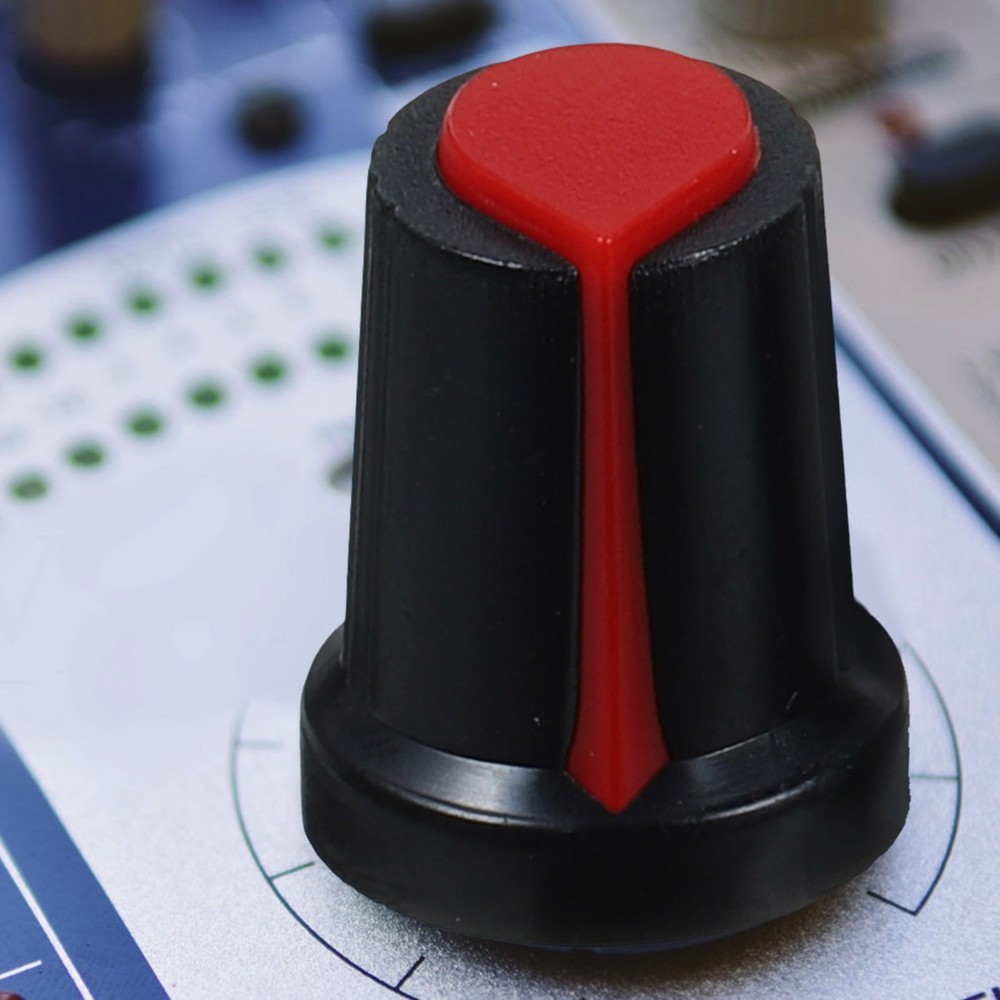 50 Pcs Electric Guitar Potentiometer Knob Handle Plastic Cap Pedal Knobs