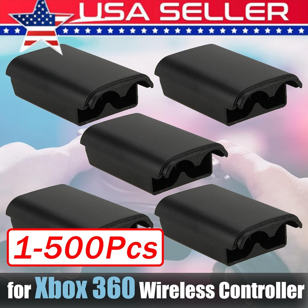 AA Battery Back Cover Case Shell Pack For Xbox 360 Wireless Controller Black Lot