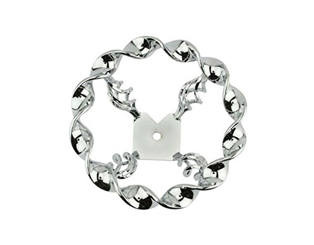 Alta Cage Flat Twisted Chain Bicycle Double Steering Wheel, Chrome.