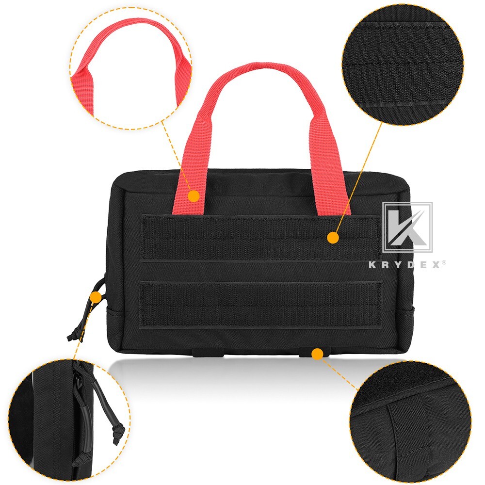 KRYDEX Clear Top Insert Cube Organizer Hook Back Packing Travel Backpack Small