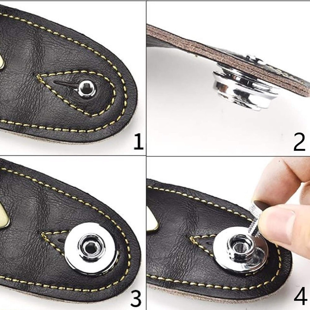 Chrome Flat Head Skidproof Strap Locks Heavy Duty