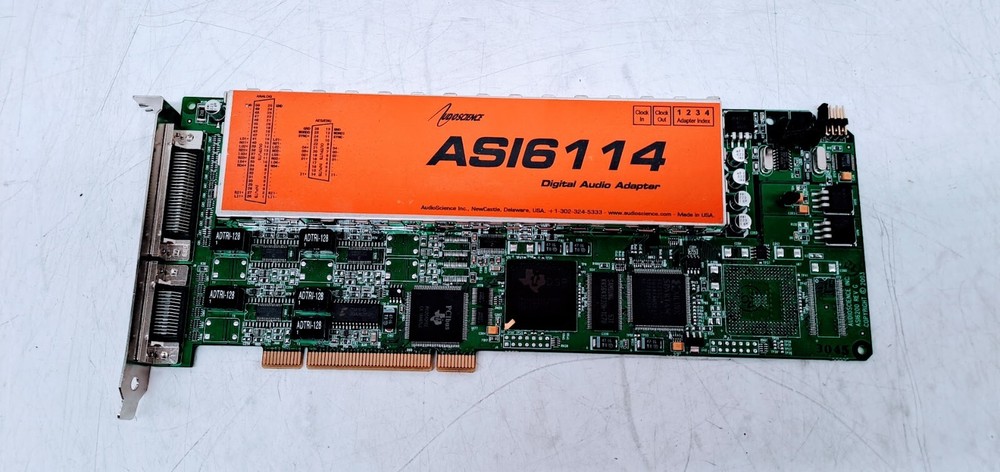 AudioScience ASI6114 AES Digital & Balanced Analog Multichannel Audio Broadcast