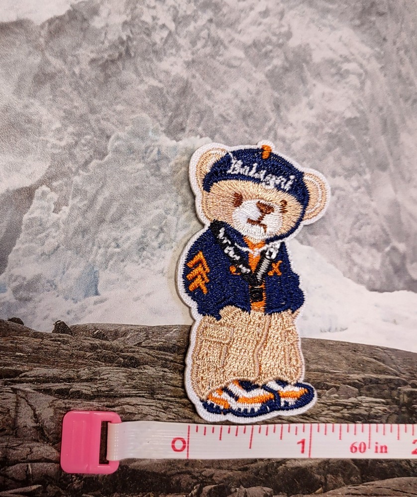 Teddy Bear Cargo Pants Aviator Jacket Embroidered Self Adhesive Patch Sticker