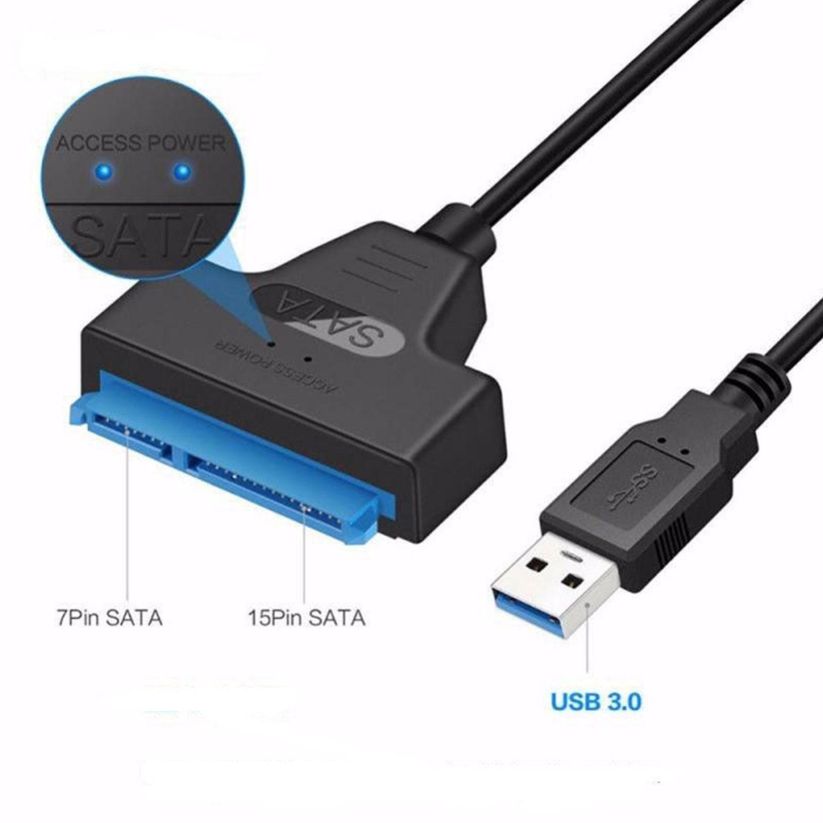 USB 3.0 to 2.5 SATA 3 Hard Drive 22 Pin Adapter Cable UASP Converter For SSD HDD