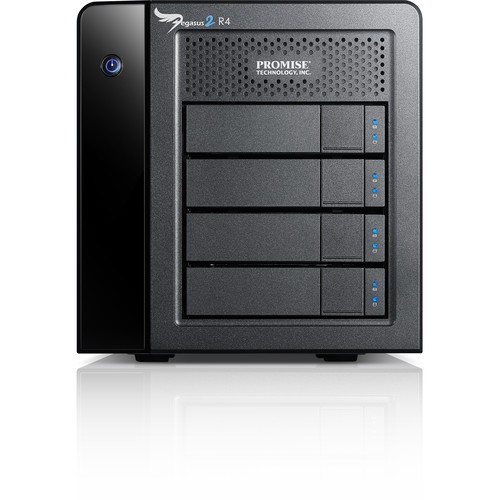 Promise Technology Pegasus2 R4 12TB Thunderbolt 2 RAID Storage Array (4x3TB HDD)
