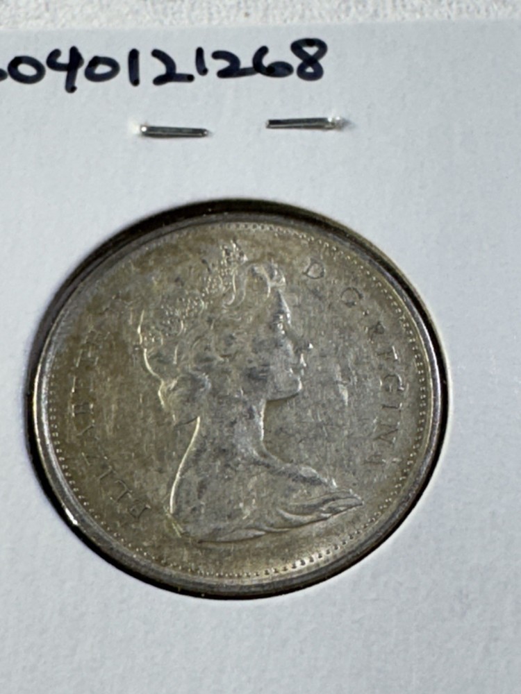 1968 Canada 25 Cents Silver Coin