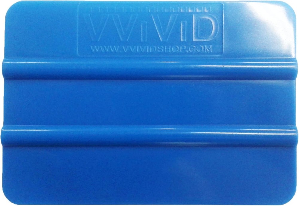 Blue Handheld Vinyl Wrap Applicator Squeee