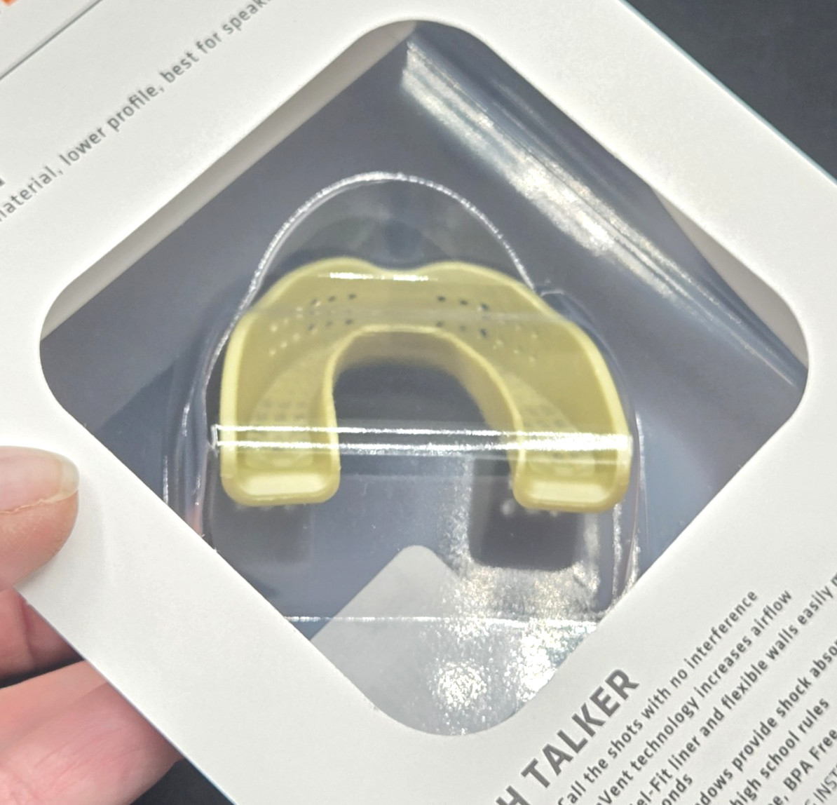 Shock Doctor Trash Talker GOLD Mouthguard Adult 11+ Slim Fit Moldable
