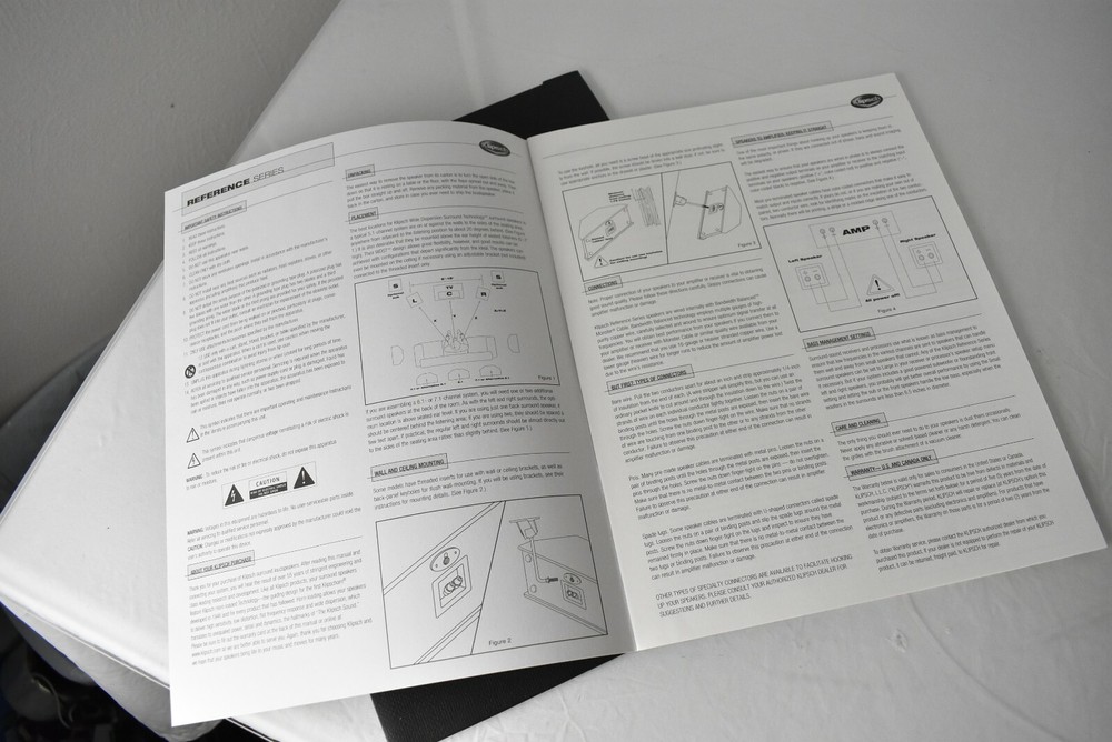 Klipsch Reference Series Surround Speaker Owners Manual