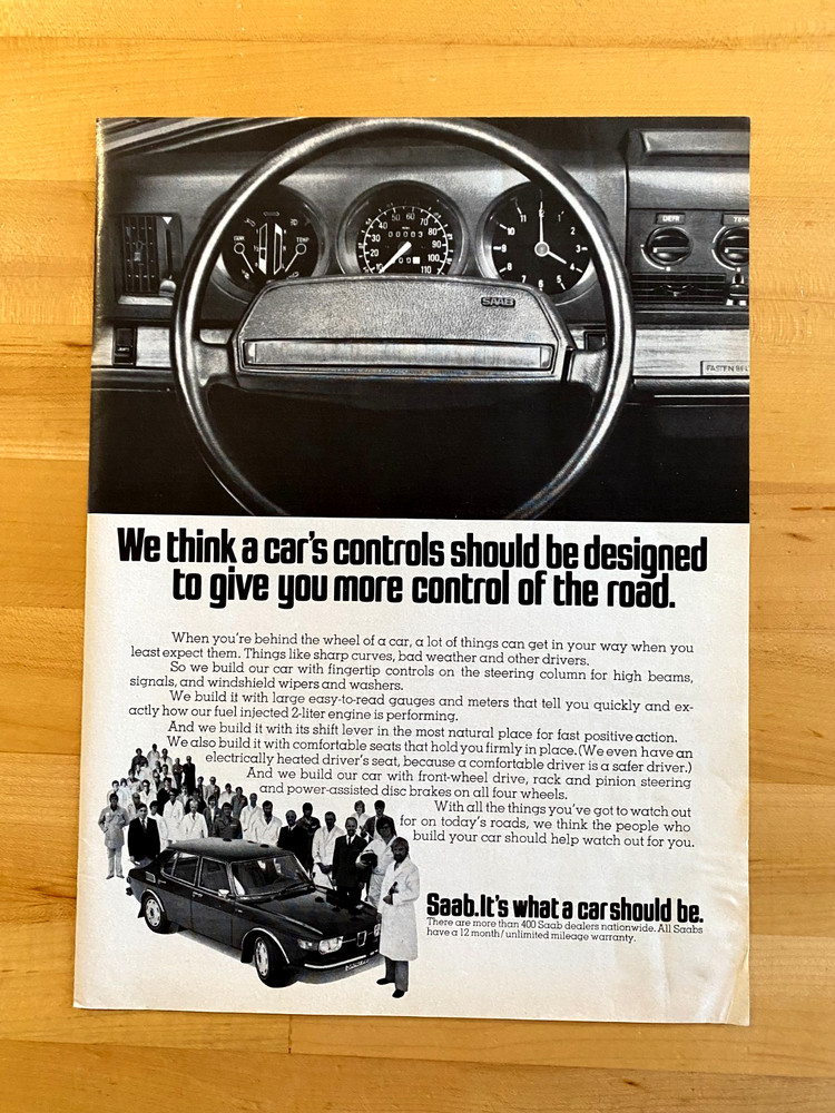 1973 Print Ad Saab