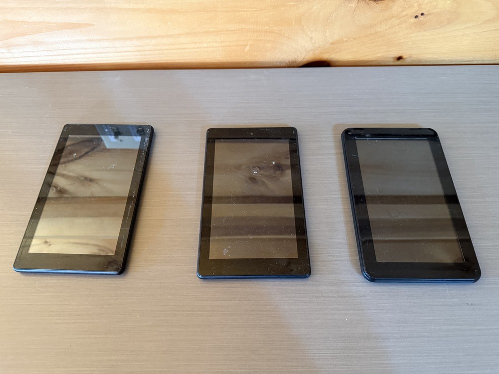 Lot of Three Tablets Untested 2 Fire tablets and 1 RCA tablet