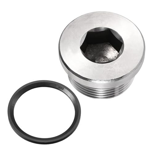 M33 x 2 Stainless Steel Pipe Plug, Internal Hex Head Socket Pipe Fitting |