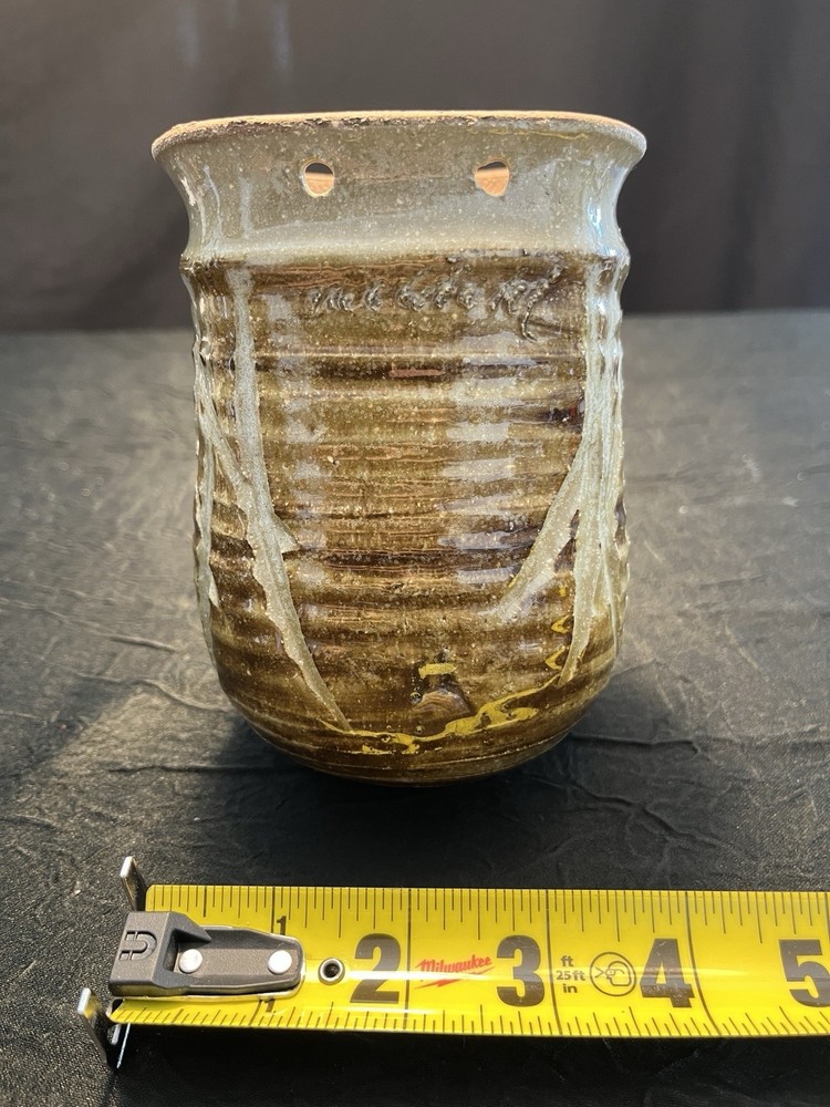Studio art pottery wall pocket