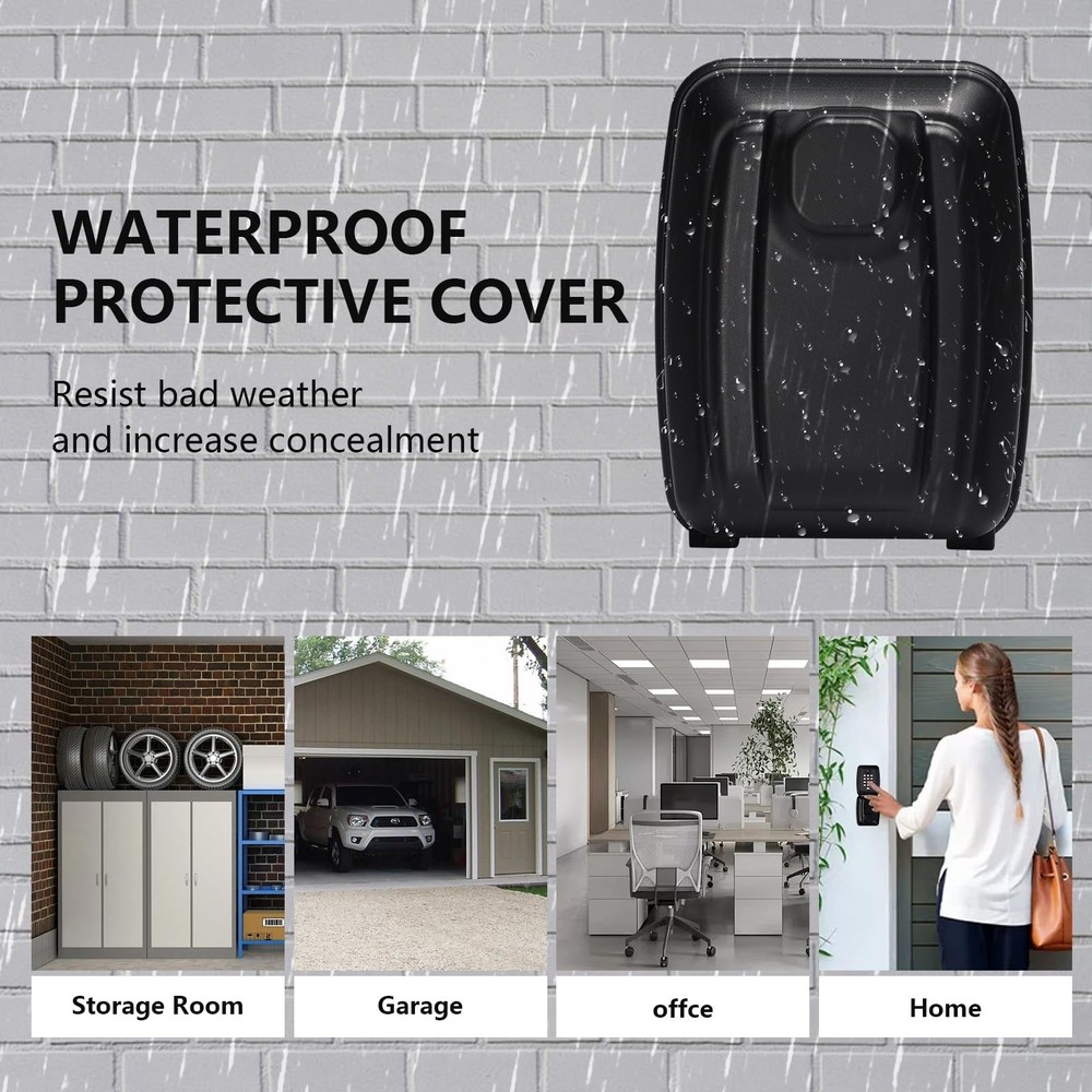 Key Lock Box for Outside Wall Mount - Waterproof Digital Code Realtor Lockbox...