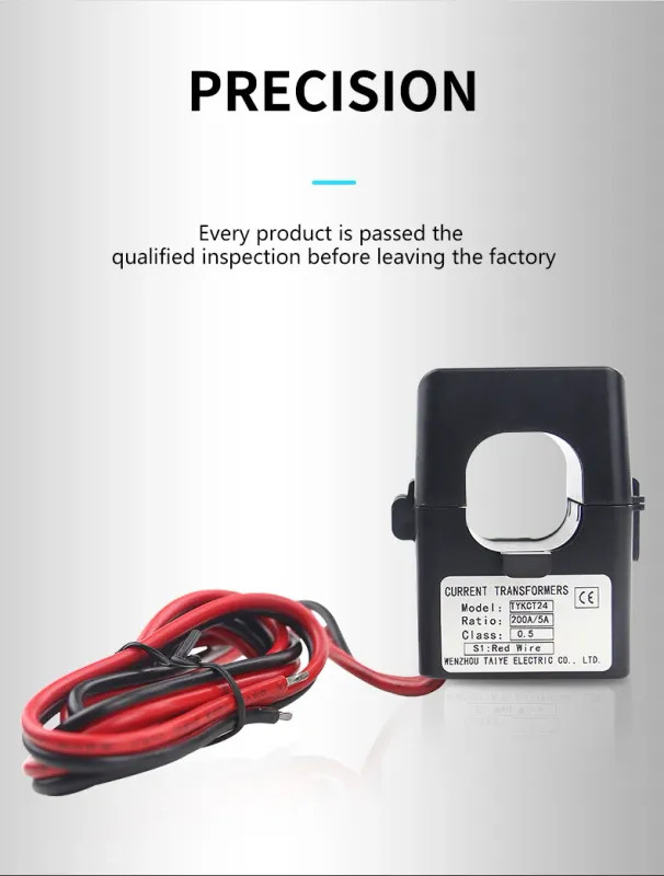 3PCS Split Core Current Transformer KCT-24 CT Sensor Clamp 100A 200A 300A 400A