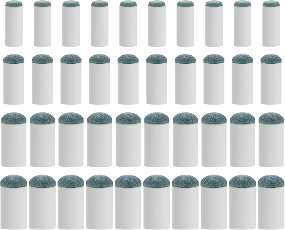 40Pcs Slip On Pool Cue Tips Replacement Kit, 4 Sizes Upgrade Pool Stick Tips