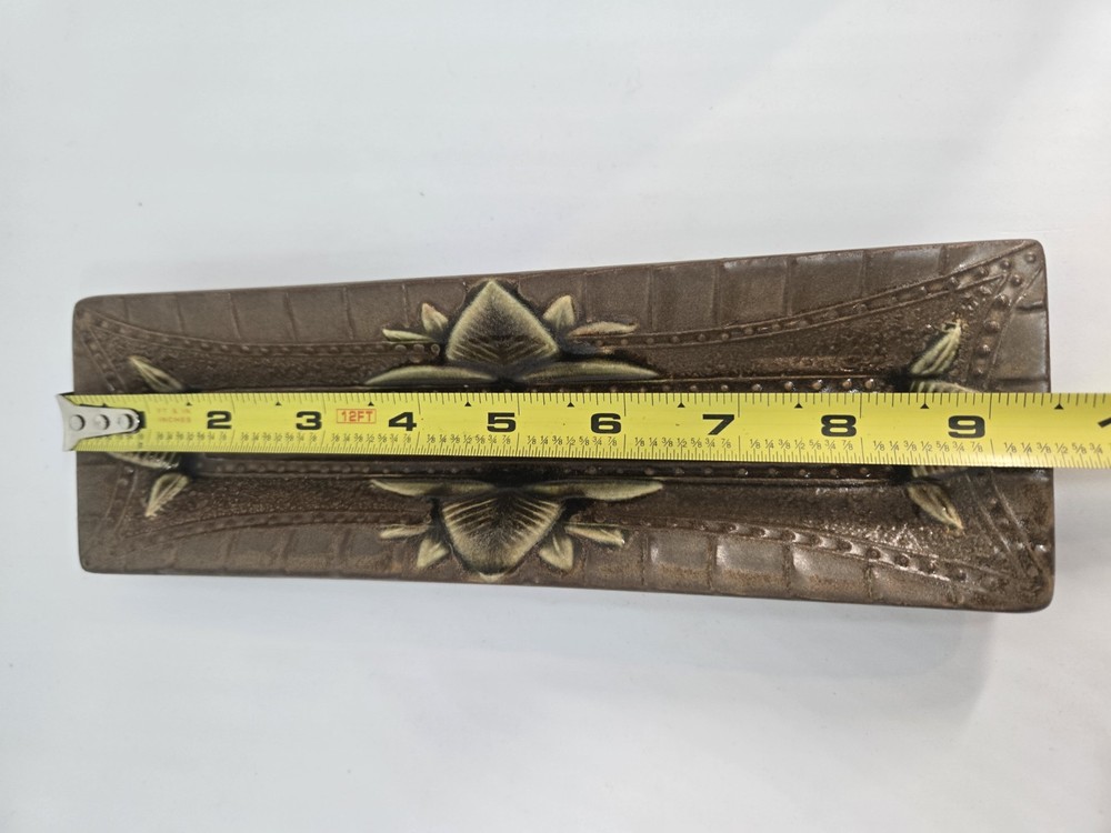 Spector Studios Glazed Pottery Rectangular Trinket Dish READ