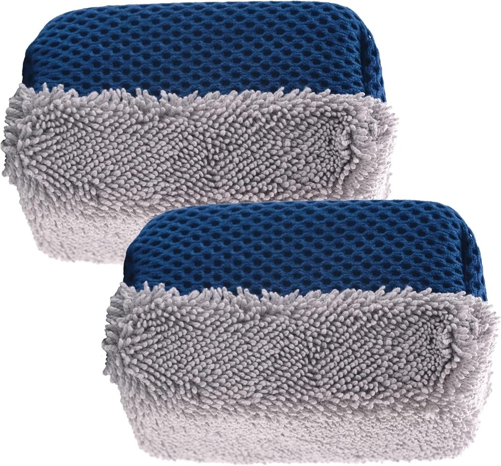 Tire Shine Applicator Sponges, Multi-Purpose Mesh and Microfiber Applicator P...