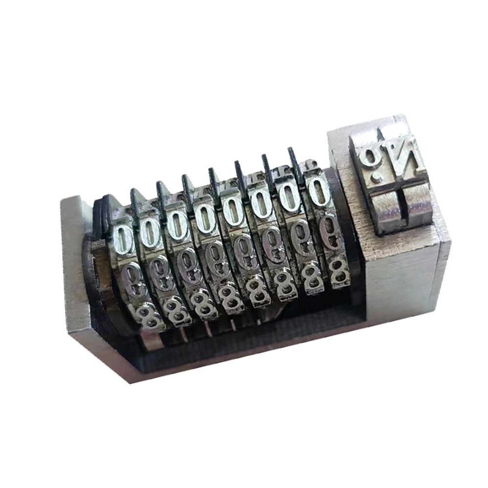 6 Digits Numbering Machine Forward for Letterpress Number Coding 4X8 Cicero