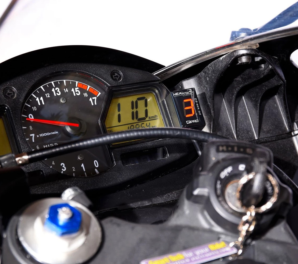 Healtech Gear Position Indicator for Ducati Scrambler 400 2016 2017 RED