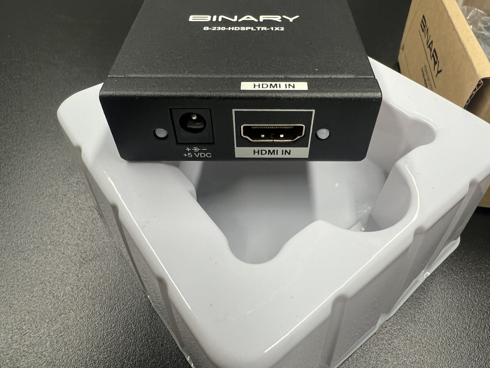 New! Binary B-230-HDSPLTR-1x2 HDMI Video Splitter w/ AC Adapter