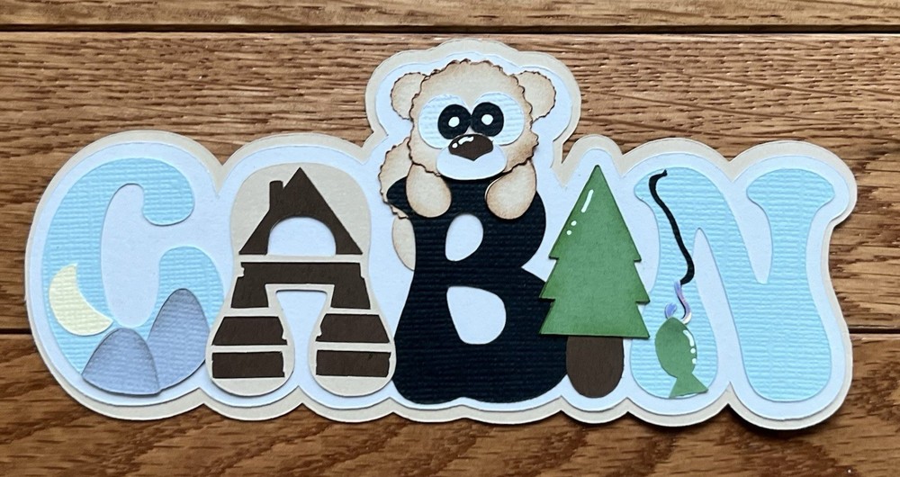 Paper Piecing Cabin Title