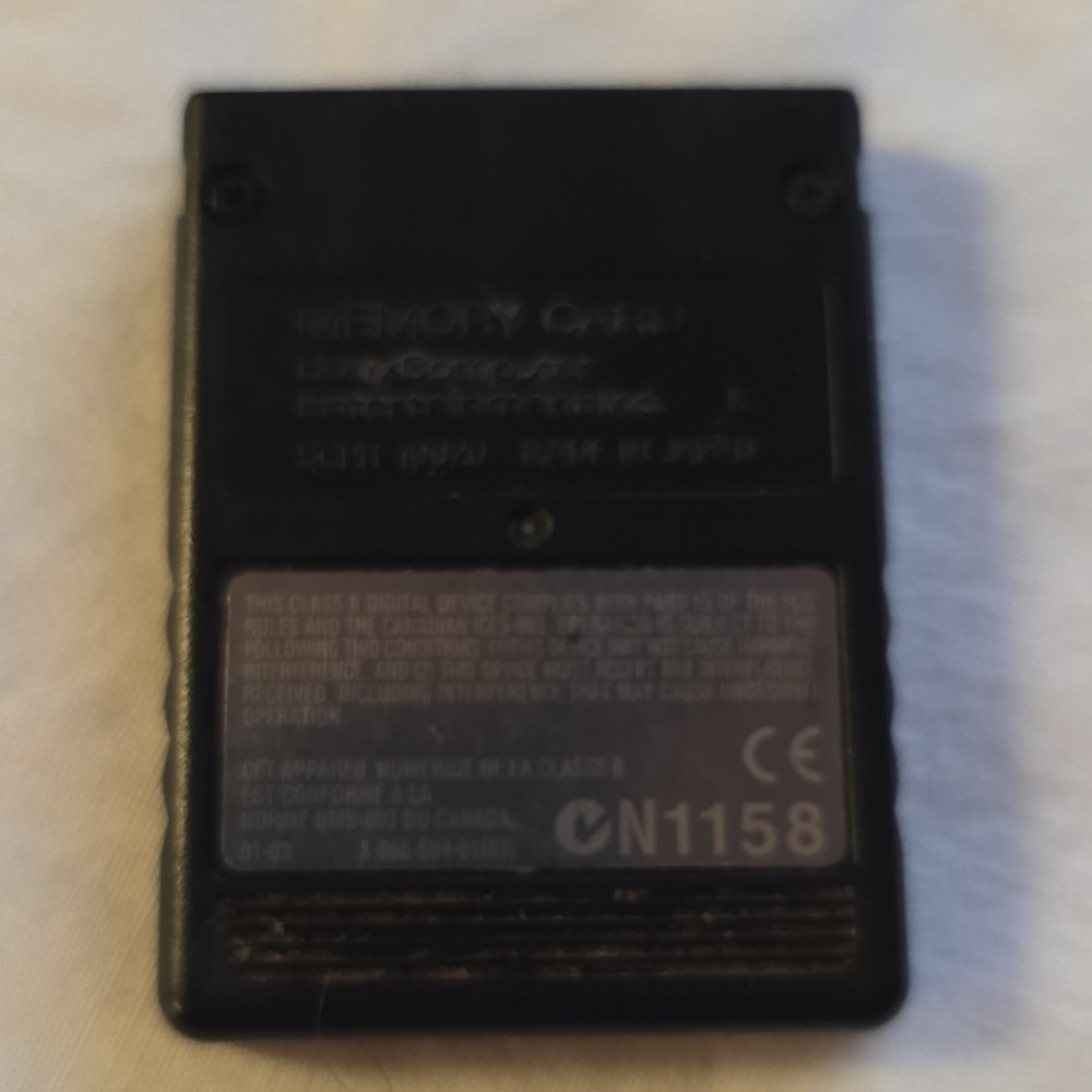 Sony PlayStation 2 8MB MagicGate Memory Card SCPH-10020 Black