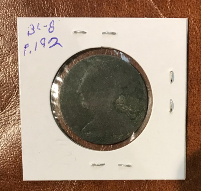 1835 Canada Blacksmith token BL-8