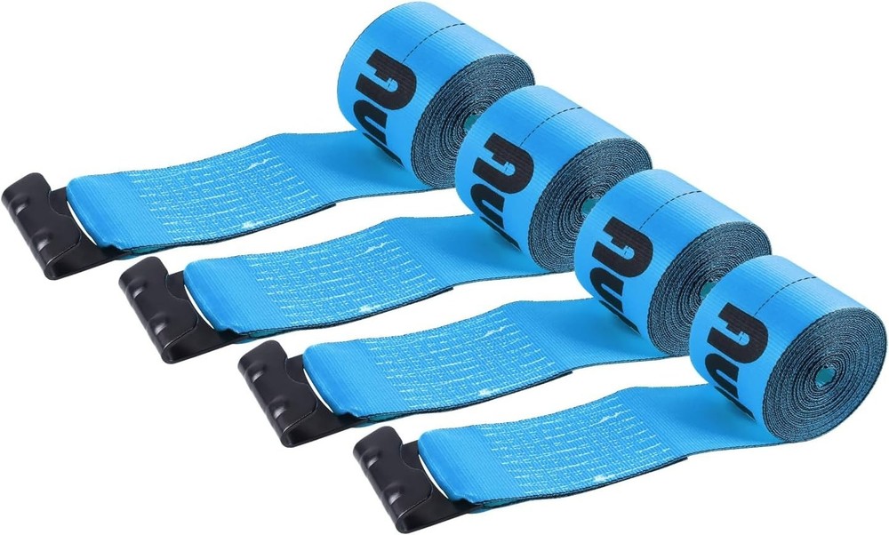 New 4" x30' Winch Straps with Flat Hook Flatbed Tie Downs