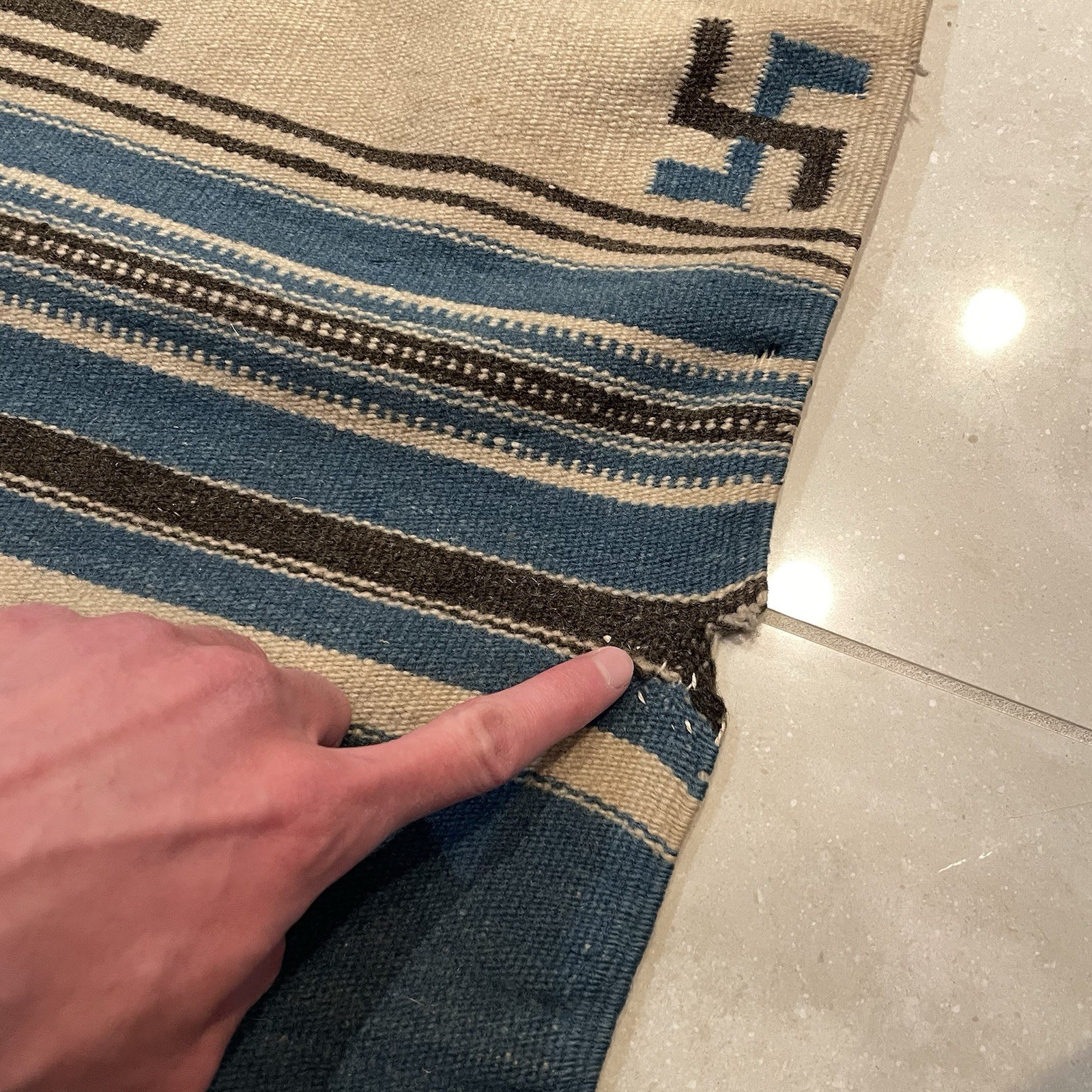 ANTIQUE Whirling Log Texcoco Serape Rug Blanket Mexican Navajo Weaving Chimayo