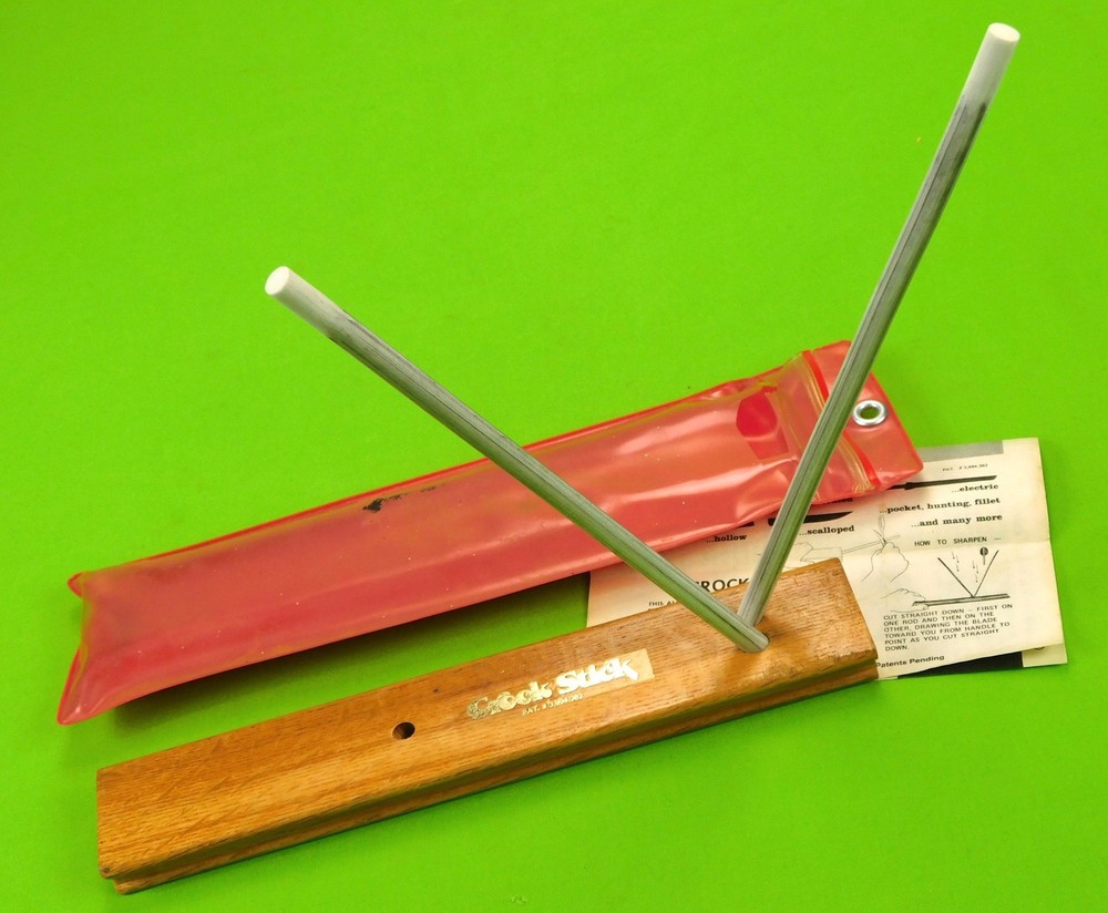 Vintage US Crock Stick Knife Sharpener Sharpening Stone