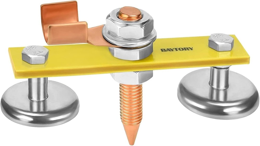 Compact Double Welding Magnet Ground Clamp - Strong Stability & Convenience