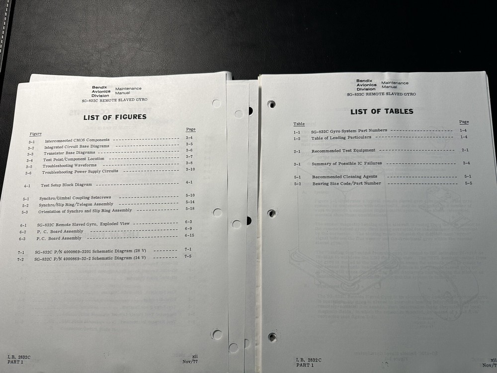 Bendix SG-832C Remote Slaved Gyro Service Manual