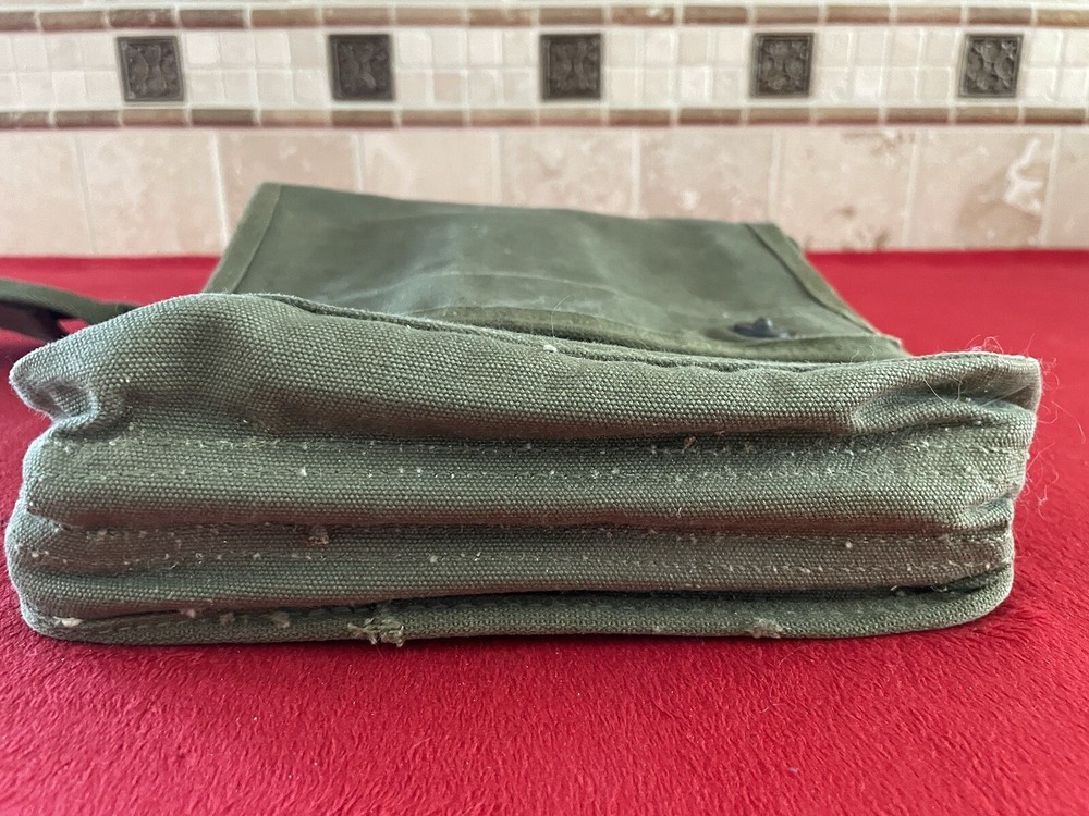 ID'd USMC Map Dispatch Case Bag w/ Pencils 1944 WWII Original MARINE CORPS M1938