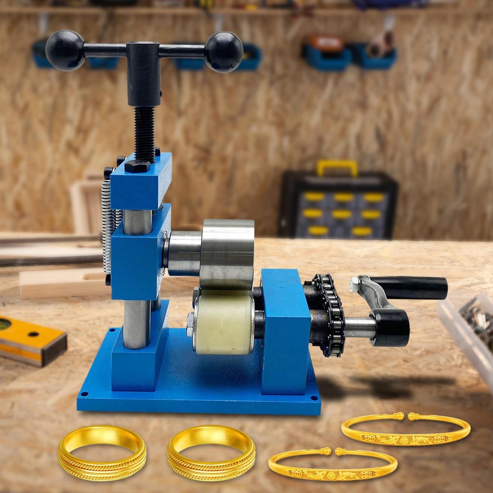 Hand Crank Ring Bracelet Press Bending Machine Making Tool Jewelry Ring Bender
