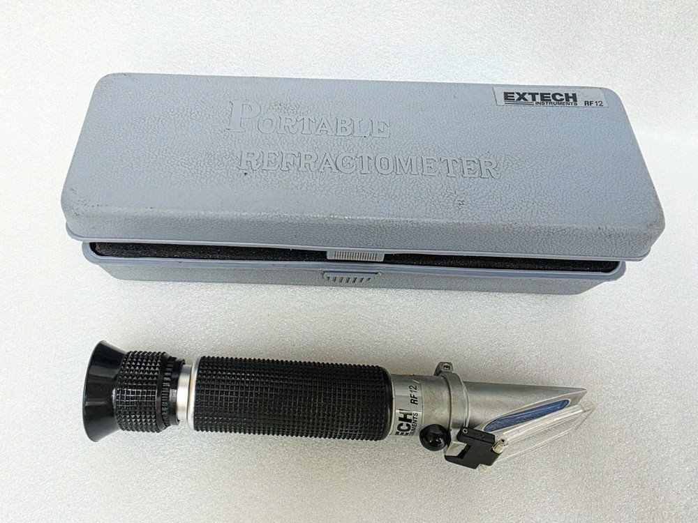 EXTECH PORTABLE REFRACTOMETER RF12 COOLANT/BATTERY ACID FOR EXTECH MAKE CHINA