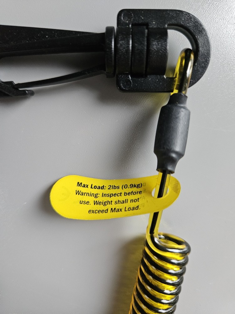 🆕️ PYTHON SAFETY 2 LB lanyard. Fall protection. Drop prevention