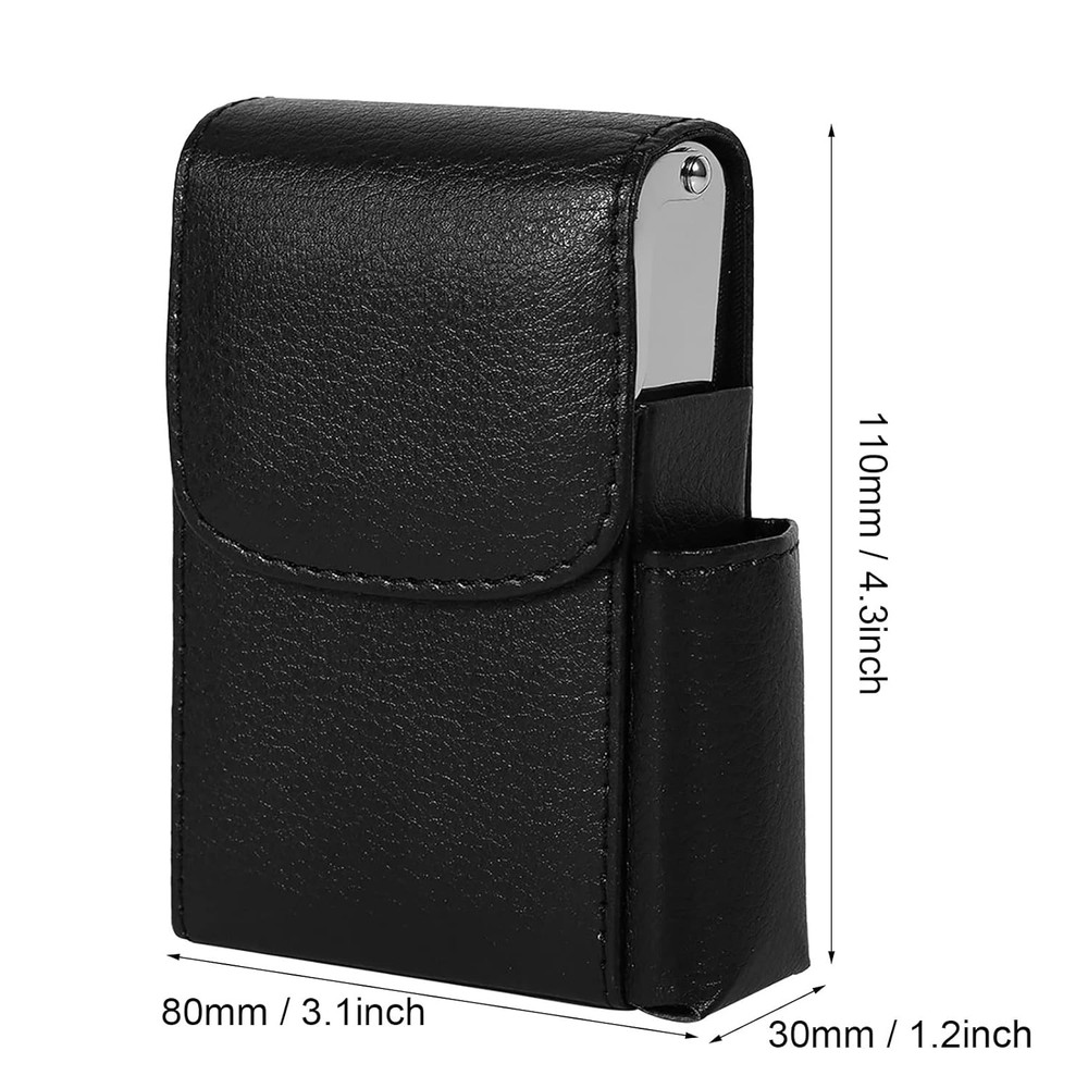 Leather Cigarette Case, Leather Cigarette Box anti Scratch Protective Storage Ca