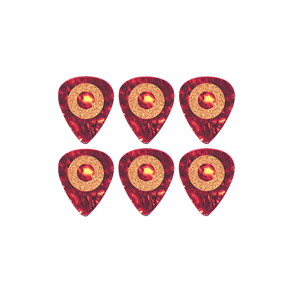 Clayton Cork Grip Standard Guitar Pick 6 Pack .63 mm