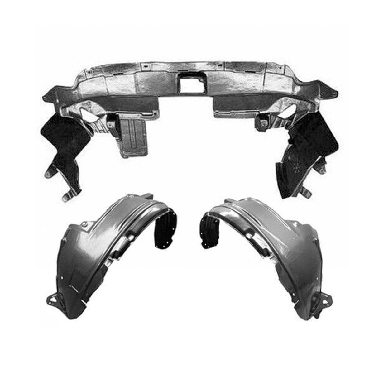 Fender Liner & Lower Engine Under Cover Set w/ Clips For 2007-2009 Honda CRV