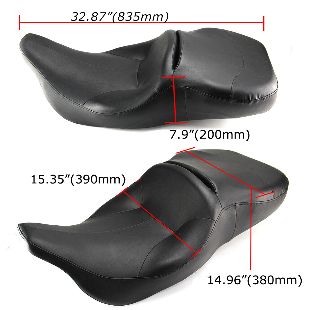 For 97-07 Harley Electra Glide Standard Classic Seat Driver Passenger Rider 2 Up