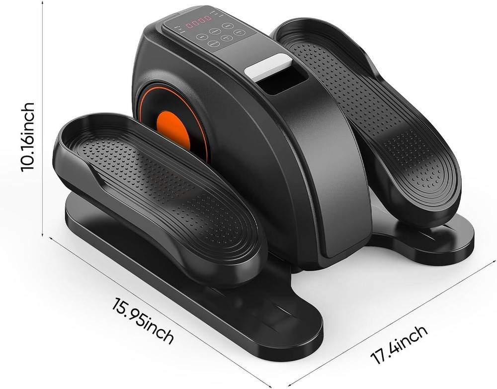 Compact Portable Under Desk Elliptical Machine Adjustable Speed for Leg Exercise