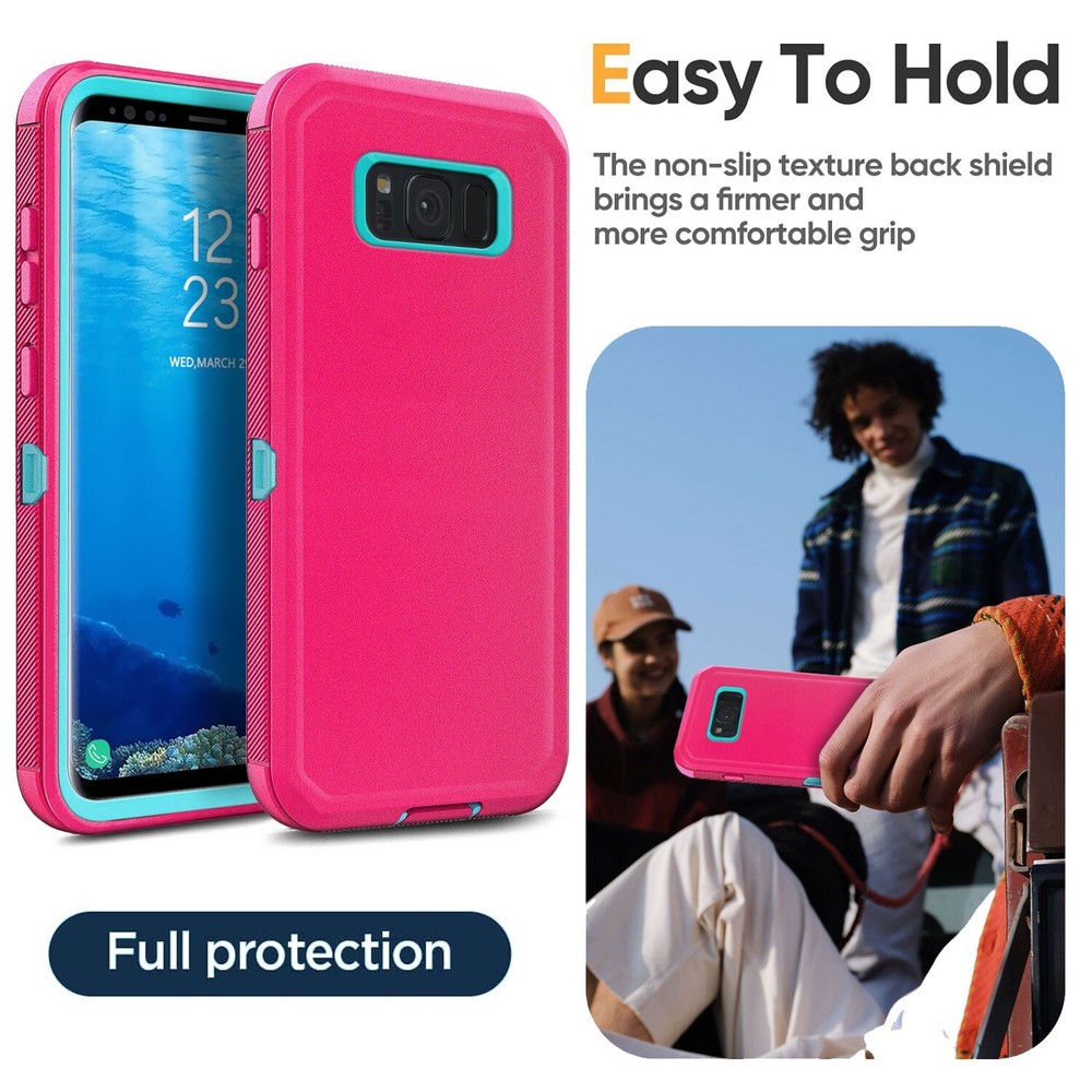 For Samsung Galaxy S8 / S8+ Rugged Phone Case Shockproof Cover Screen Protector