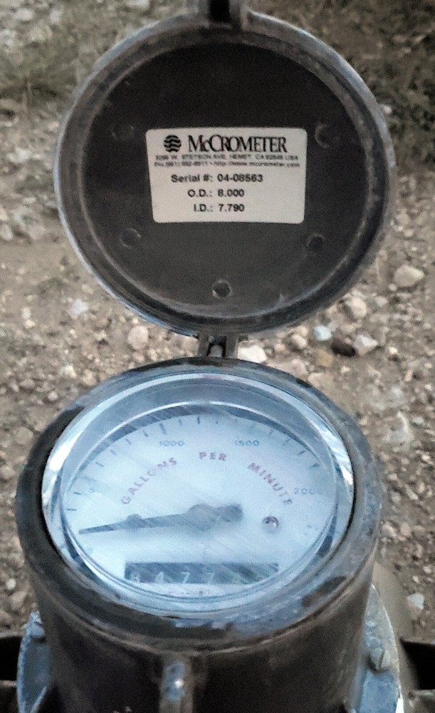 8" McCrometer Propeller Flow Meter - Used - Retails For $1695.00